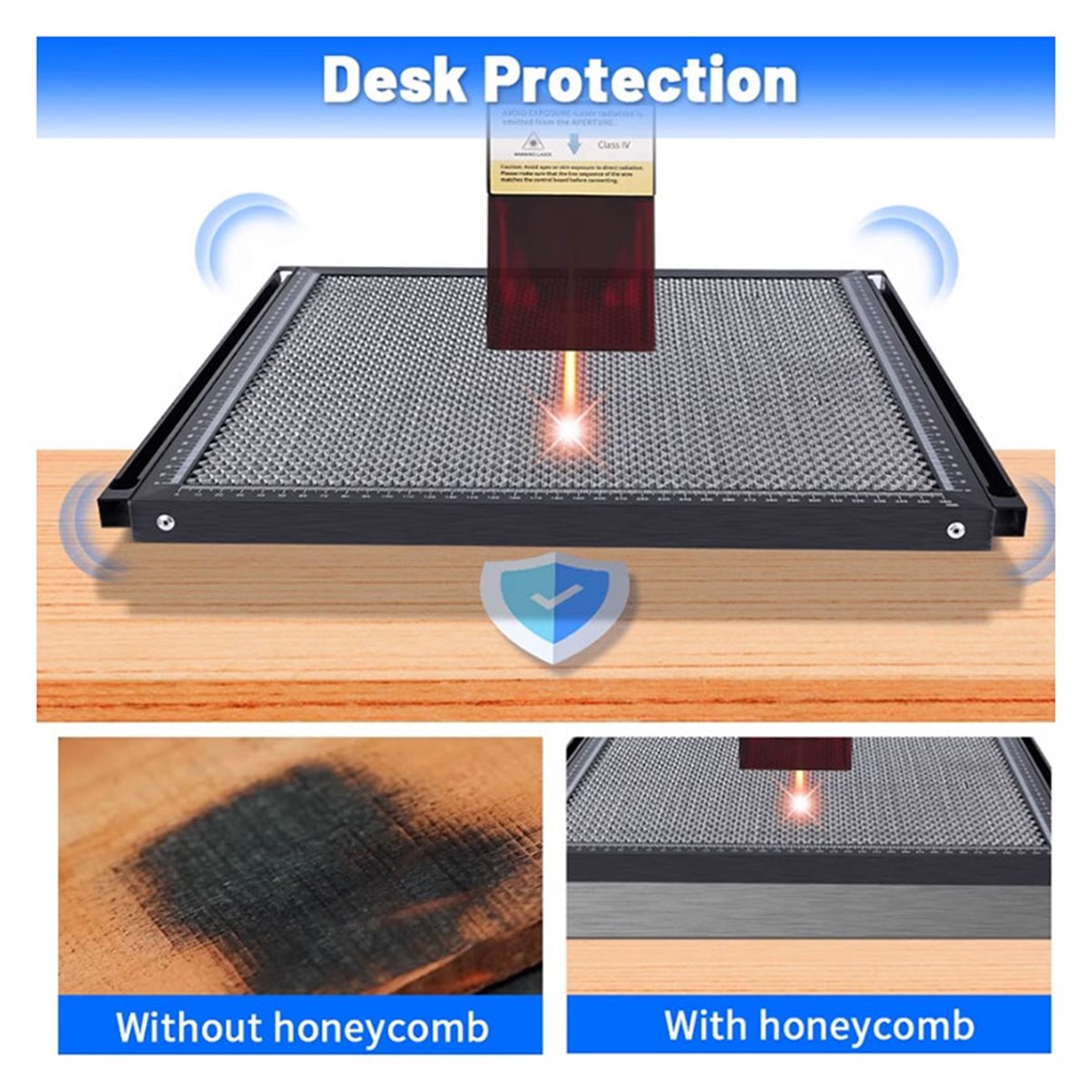 Industrial Laser Table - โต๊ะทำงานแบบรังผึ้งสำหรับเครื่องแกะสลักเลเซอร์ 300x200 มม. แผ่นรังผึ้งสำหรับเครื่องตัด อุปกรณ์เสริมเลเซอร์อเนกประสงค์