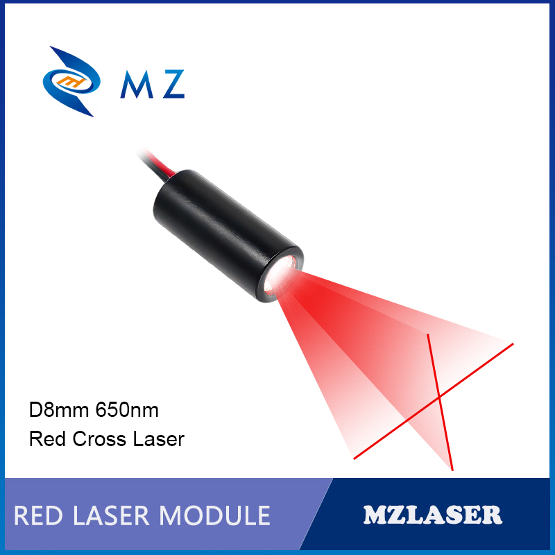 Industrial Laser Manufacturers - โมดูลเลเซอร์ไดโอดครอสเลเซอร์ขนาดกะทัดรัด 650nm 0.5mW 1mW 10mW 3V
