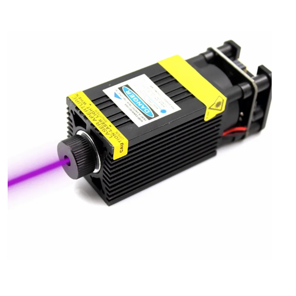 Industrial Laser Module - ปรับโฟกัส 405nm 500mW เลเซอร์สีม่วง 3D แกะสลักเลเซอร์โมดูลตัด