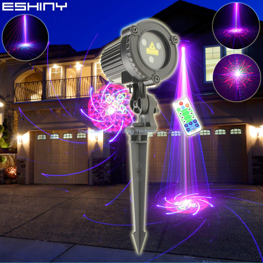 Industrial Laser Projector - ESHINY RGB เลเซอร์ภูมิทัศน์ค่าเฉลี่ย96รูปแบบโปรเจคเตอร์กลางแจ้ง IP65 Park สติ๊กเกอร์ติดผนัง