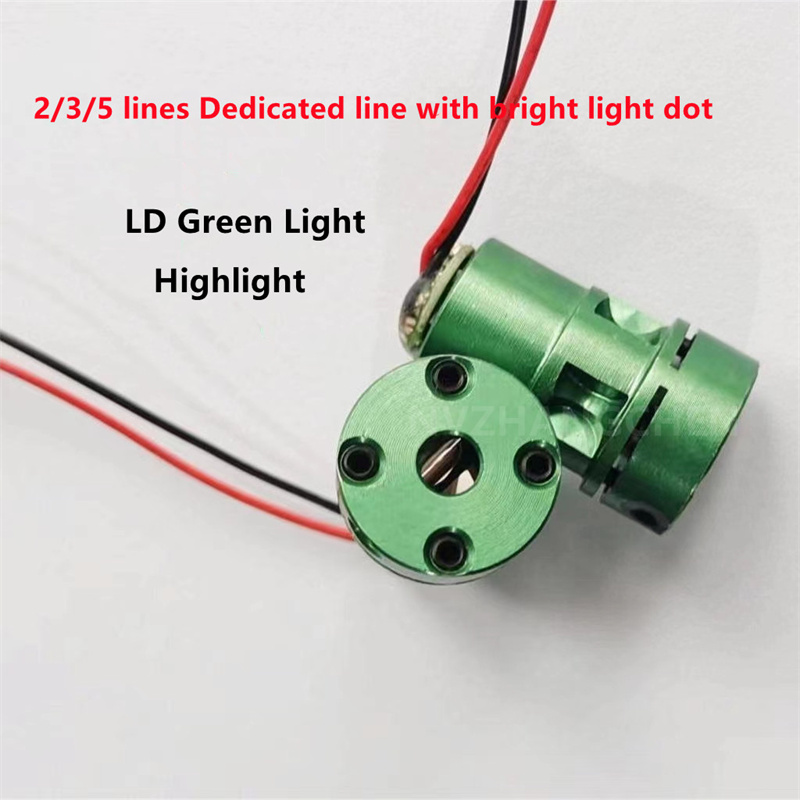 Diode Laser Module - 2 / 3 / 5 เส้นเลเซอร์ระดับเส้นสีเขียวหัวเส้นพิเศษกับแสงสว่า