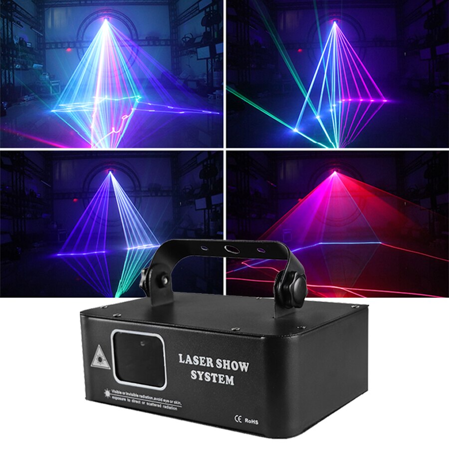 Industrial Laser Projector - RGB เลเซอร์ 500MW Beam Line เครื่องสแกนเนอร์โปรเจคเตอร์