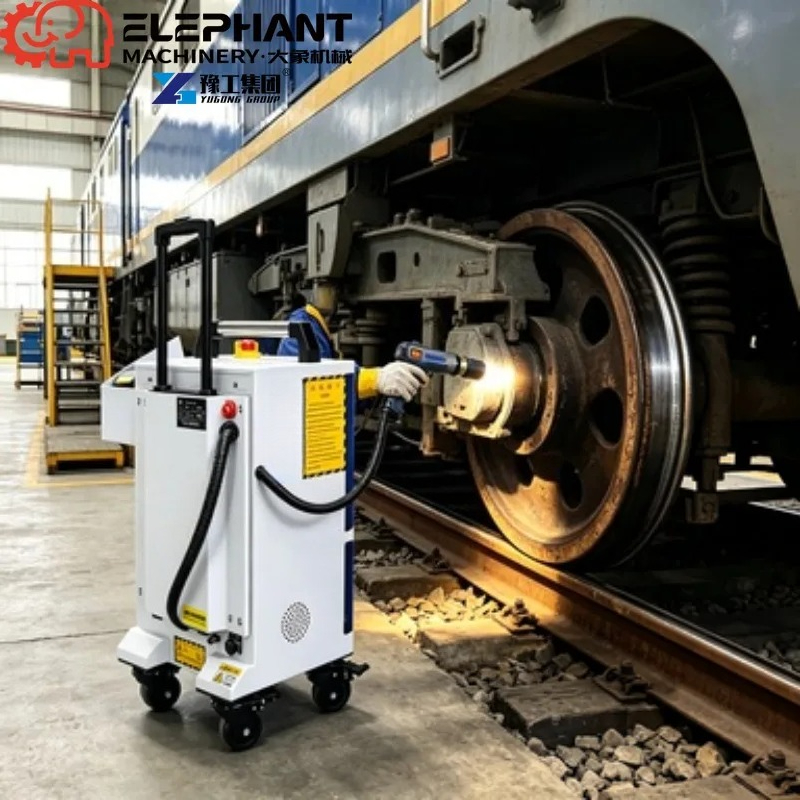 Industrial Laser Rust Removal Machine - เครื่องทำความสะอาดไฟเบอร์เลเซอร์แบบมือถือสำหรับงานอุตสาหกรรม 1000W จากโรงงานโดยตรง กำจัดสนิมและสีบนโลหะ พร้อมการรับประกัน 2