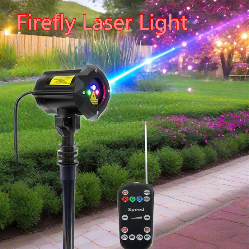 Industrial Laser Projector - Full Sky Star เลเซอร์โปรเจคเตอร์หิ่งห้อยแสงเลเซอร์แสงแนวนอน Christmas Party
