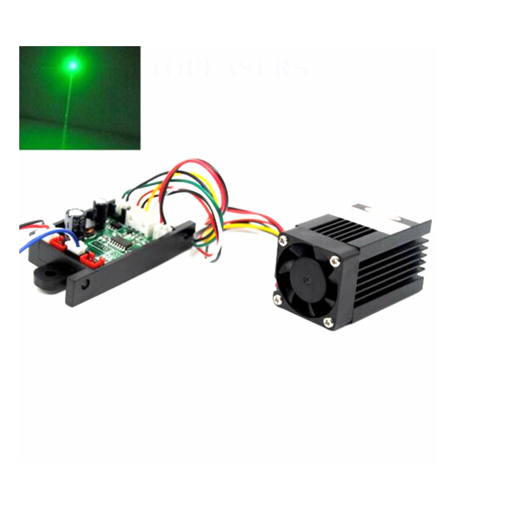 Industrial Laser Module - อุตสาหกรรม532nm 80Mw-100Mw ลายจุดสีเขียว Ray เลเซอร์ไดโอดเลเซอร์โมดูล12V W