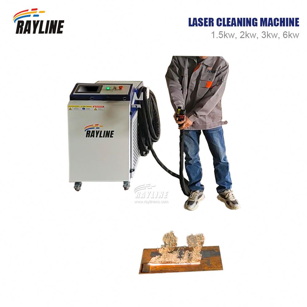 Industrial Laser Rust Removal Machine - เครื่องทำความสะอาดด้วยเลเซอร์อุตสาหกรรม 3000W เลเซอร์ไฟเบอร์แบบพัลส์ กำจัดสนิม สำหรับงานลอกสนิม ลอกสี