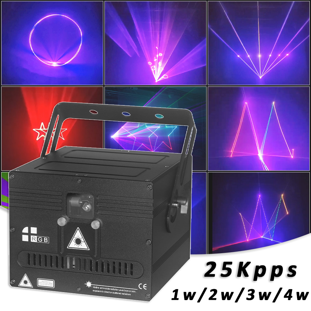 Industrial Laser Projector - YUER RGB เลเซอร์ 1w 2w 3w