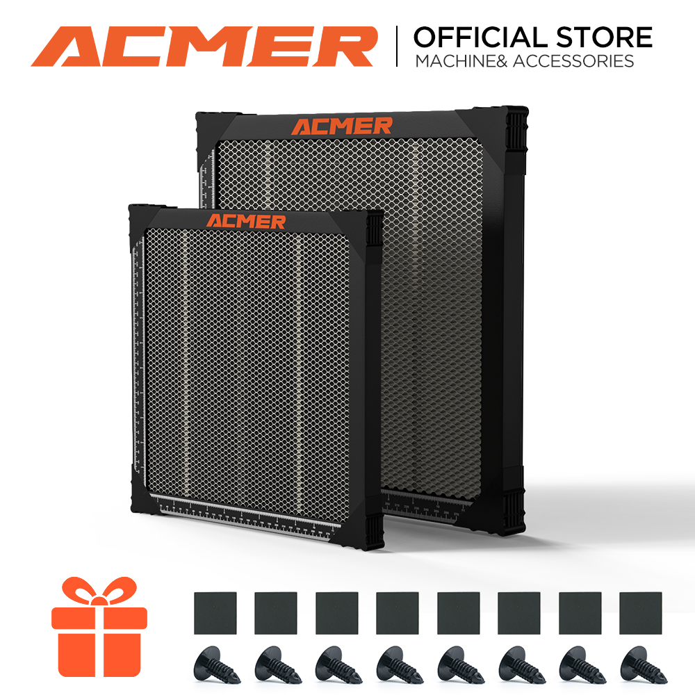 Industrial Laser Table - ACMER เลเซอร์รังผึ้งทํางานตารางสําหรับ CO2 เลเซอร์แกะสลักเครื่อง CNC รังผึ้งแผงเตียง