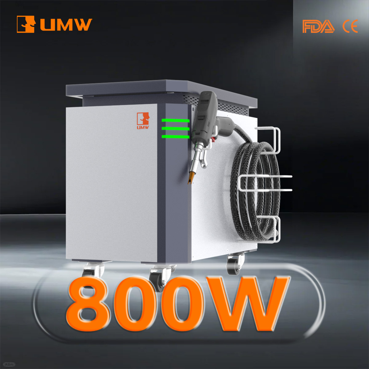 Industrial Laser Welding Machine Hand Held - เครื่องเชื่อมไฟเบอร์เลเซอร์แบบมือถือ 800W สำหรับงานอุตสาหกรรมโลหะ 4-in-1 พร้อมระบบทำความเย็นด้วยอากาศ สำหรับงานเชื่อม