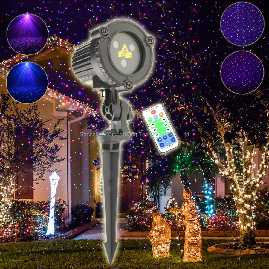 Industrial Laser Projector - ESHINY RG/RGB เลเซอร์สวน Moving Starry ดาวโปรเจคเตอร์กลางแจ้ง