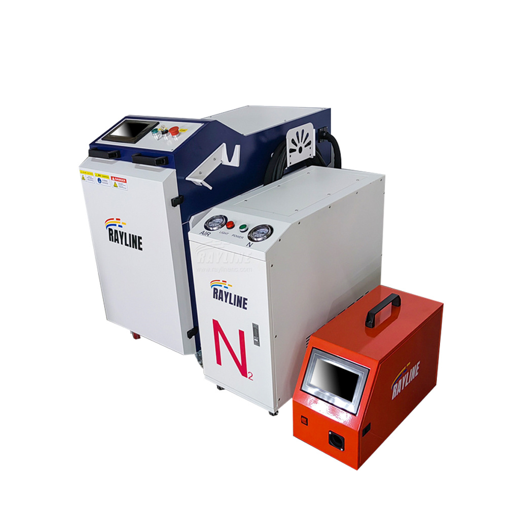 Industrial Laser Welding Machine Hand Held - เครื่องเชื่อมเลเซอร์แบบมือถือสำหรับงานอุตสาหกรรม พร้อมเครื่องผลิตไนโตรเจน PSA และเครื่องทำน้ำเย็นในตัว สำหรับเชื่อมแผ่นโลหะ -