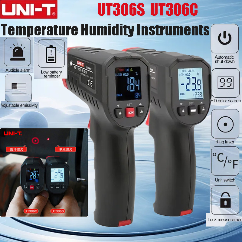 UNI-T UT306S UT306C เครื่องวัด - Industrial Laser Thermometer บทวิจารณ์และราคา