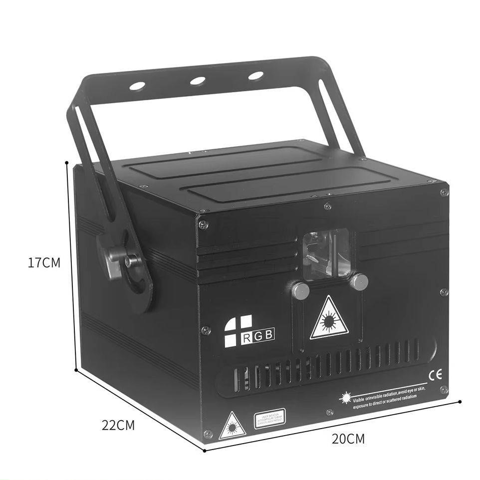 YUER RGB เลเซอร์ 1w 2w 3w 4w A - Industrial Laser Projector บทวิจารณ์และราคา