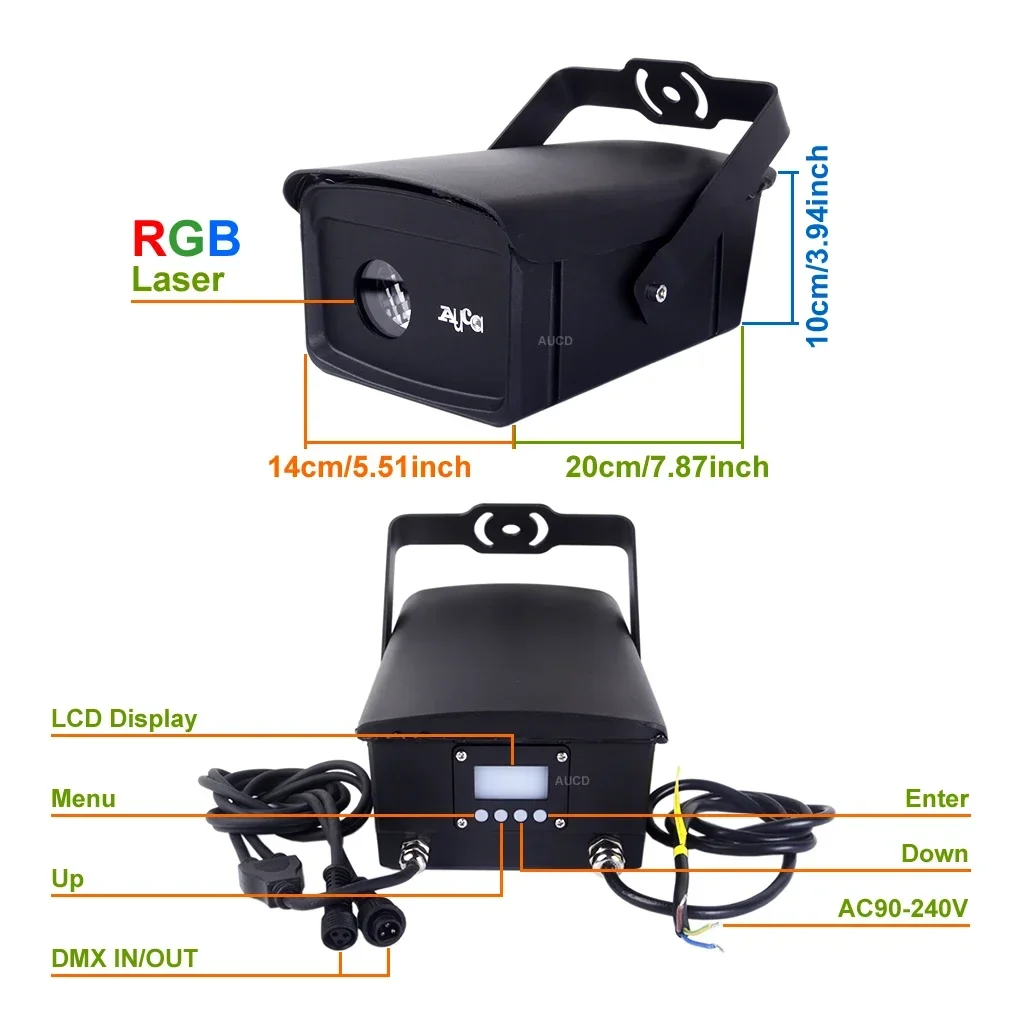 Pro IP65 กันน้ํา 6W DPSS สีขาว - Industrial Laser Projector บทวิจารณ์และราคา