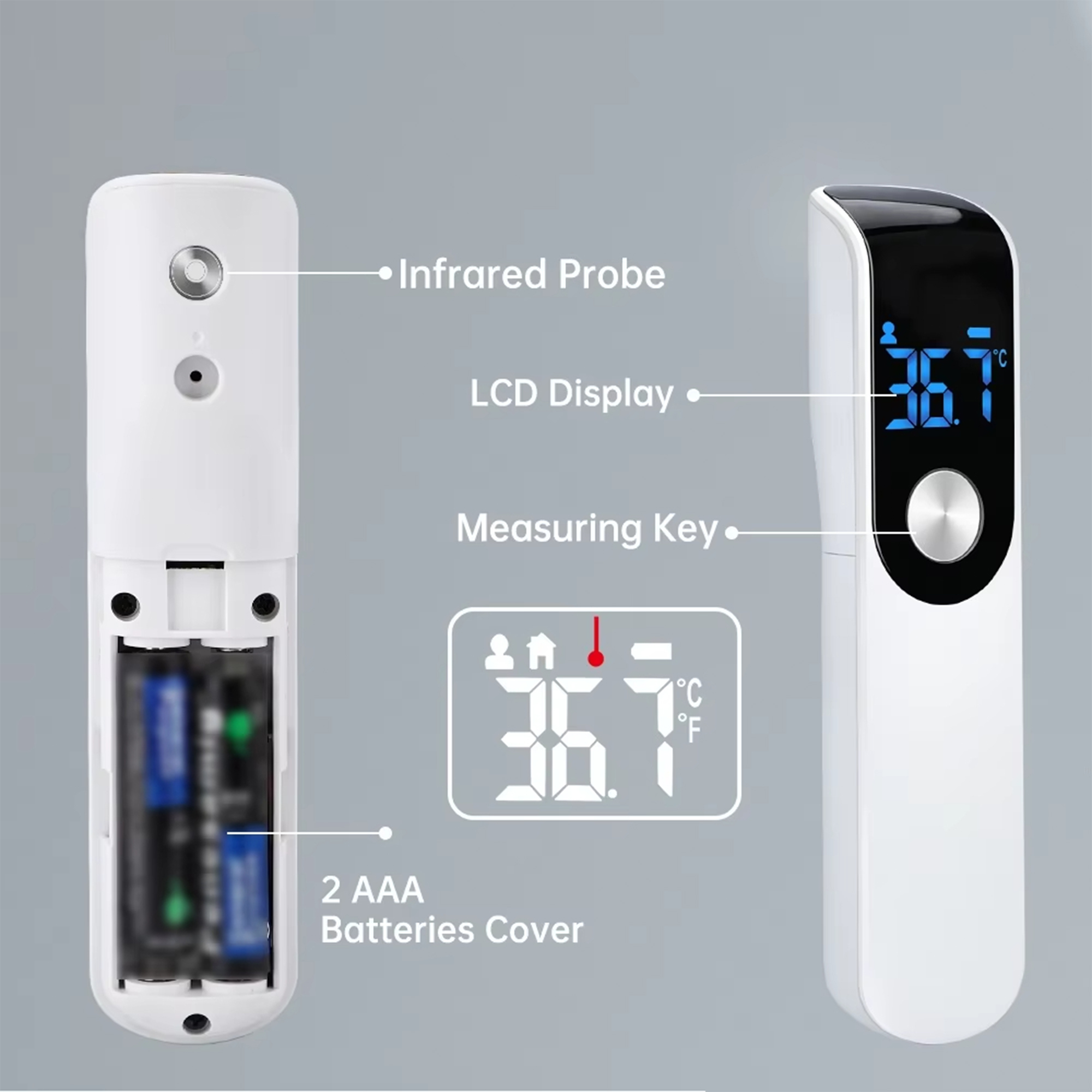 เครื่องวัดอุณหภูมิไข้อินฟราเรด - Industrial Laser Thermometer บทวิจารณ์และราคา